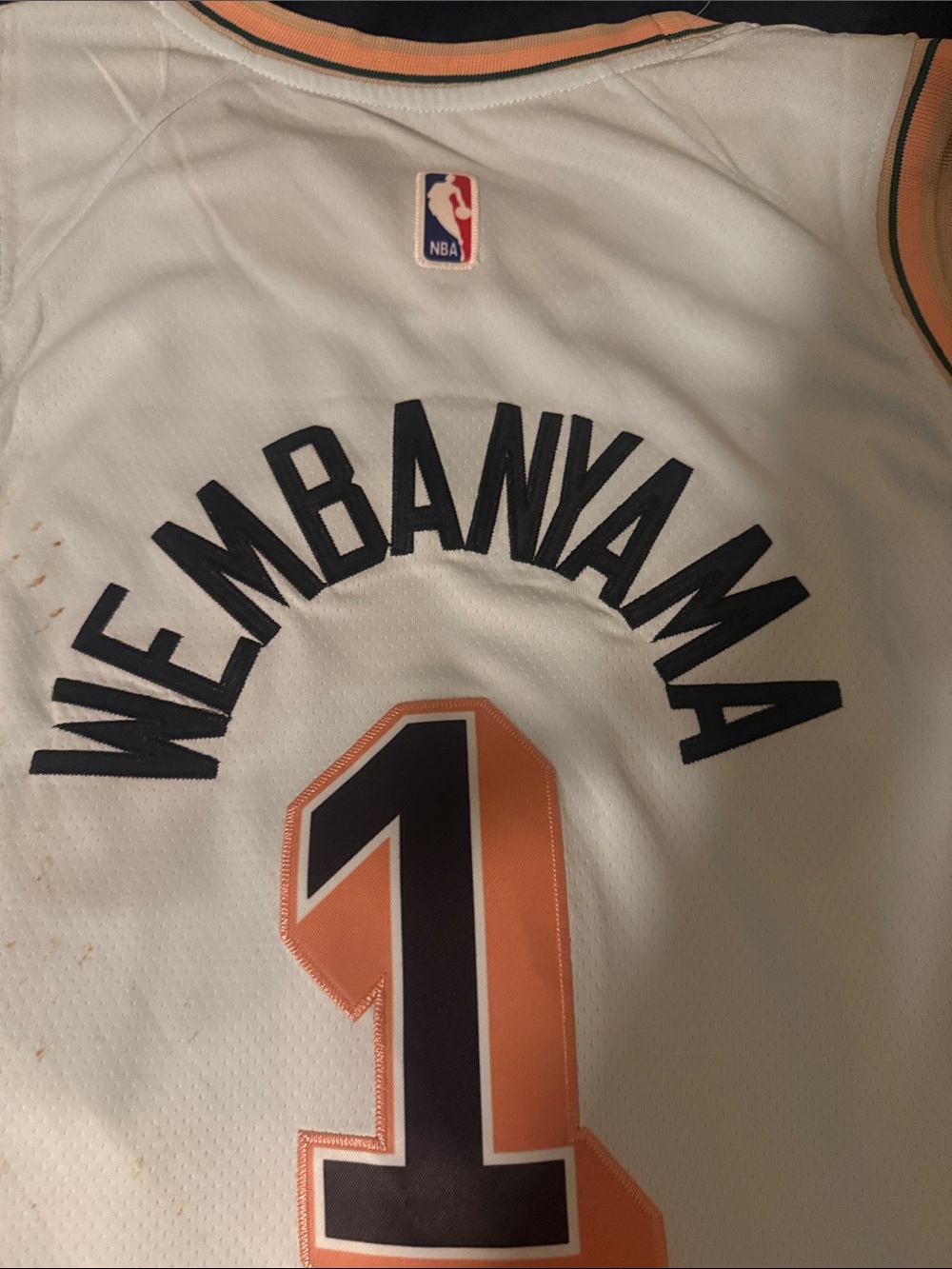 Nike San Antonio Spurs Victor Wembanyama #1 Jersey City Edition Size XL - Picture 7 of 7